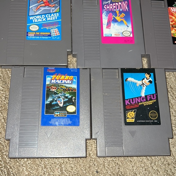 NES Game Lot Super Mario Duck Hunt Indiana Jones Kung Fu RBI 3 More Games - Picture 4 of 7